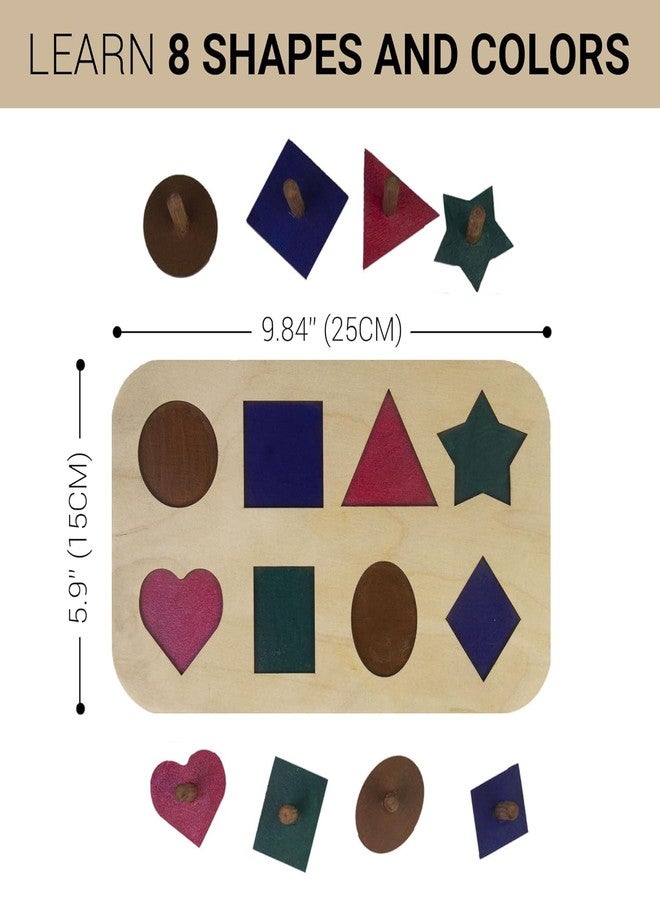 Keebori Shape Sorter Toy for Toddlers and Preschoolers, Educational Toy for Early Childhood Development, Wooden Handmade Educational Toys for Kids - Image 2